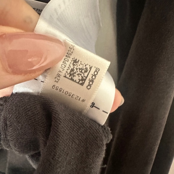 Adidas cropped bell sleeve velour top with embroidered logo dark grey - Picture 6 of 11